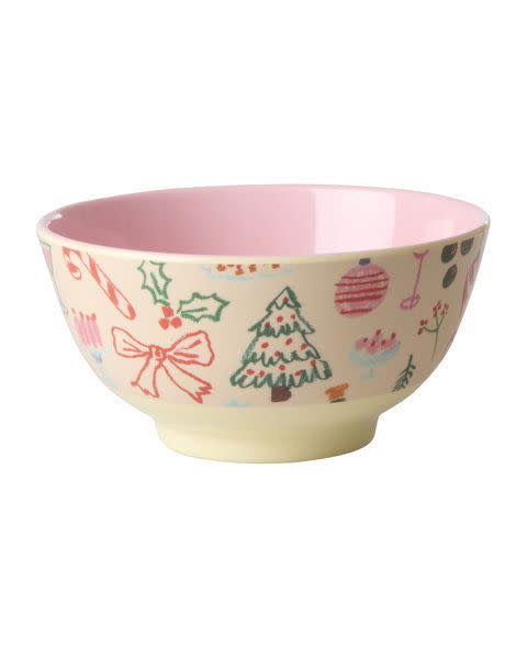 Melamine kom medium Xmas Galore 700ml-1