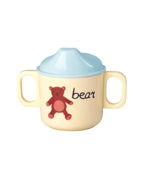 Melamine Kids Tuit beker 2 handvaten ABC blue - 250ml-1