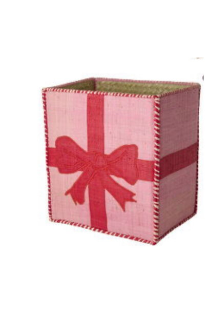 Raffia mand small Christmas Giftbox