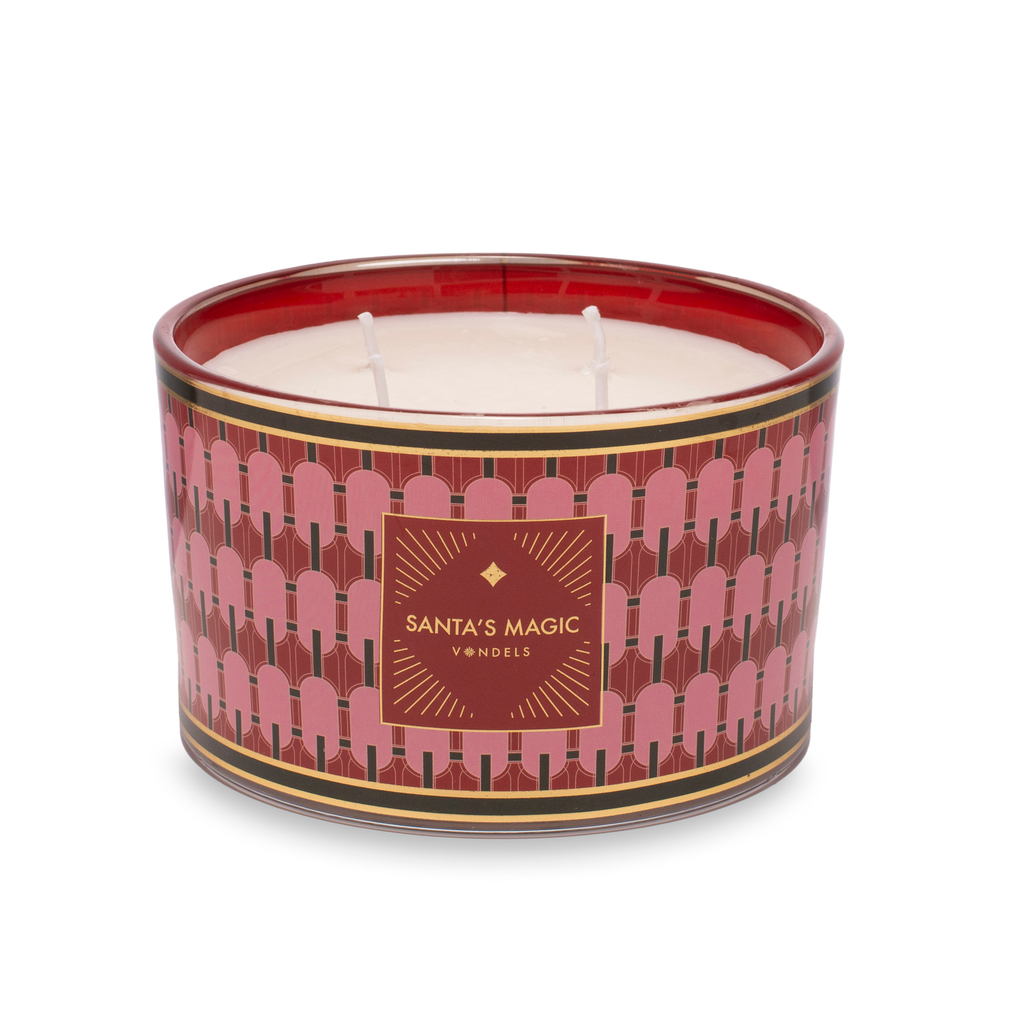 Geurkaars Santa's Magic red - 450 gram in giftbox-2