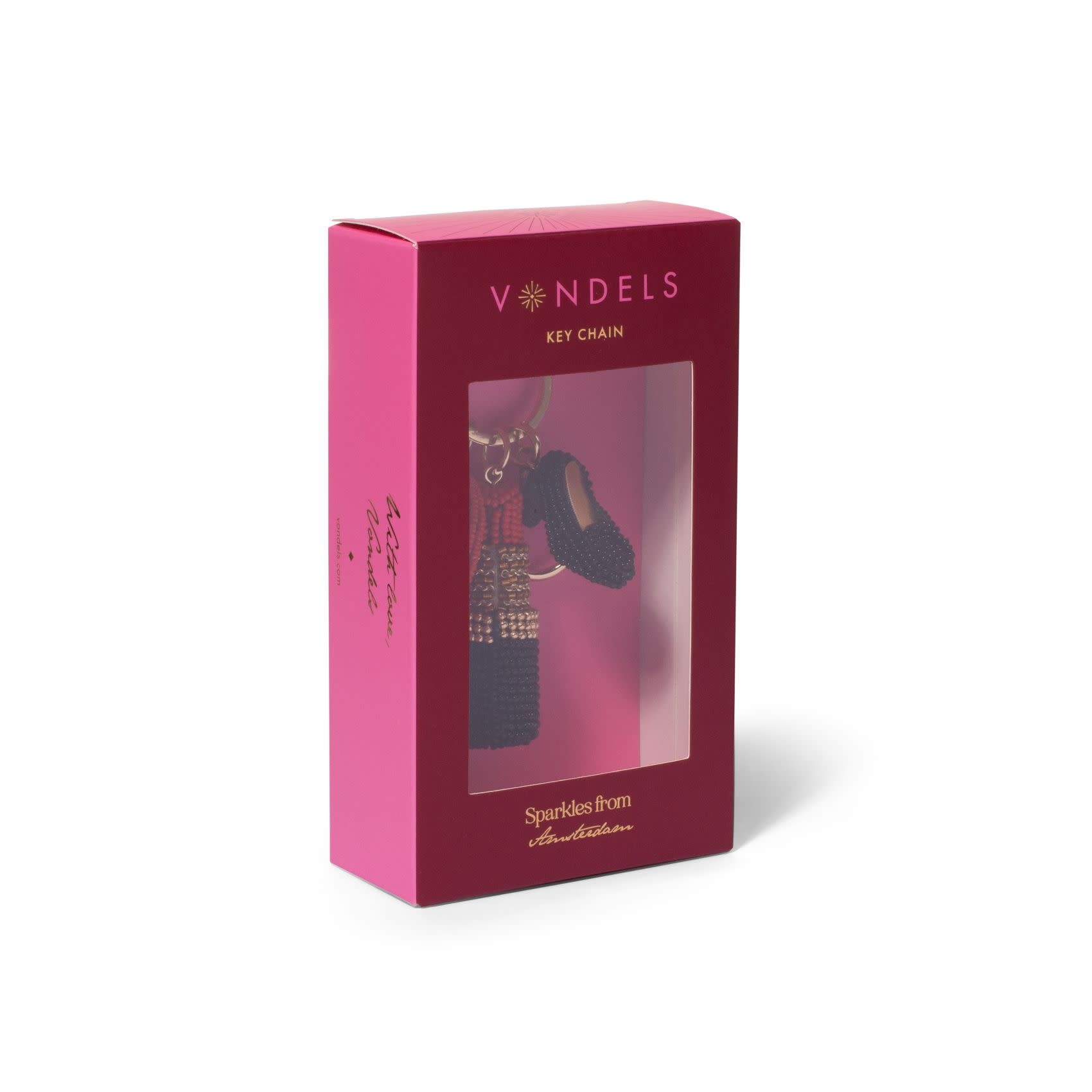 Sleutelhanger Lipstick black/red w/box-3