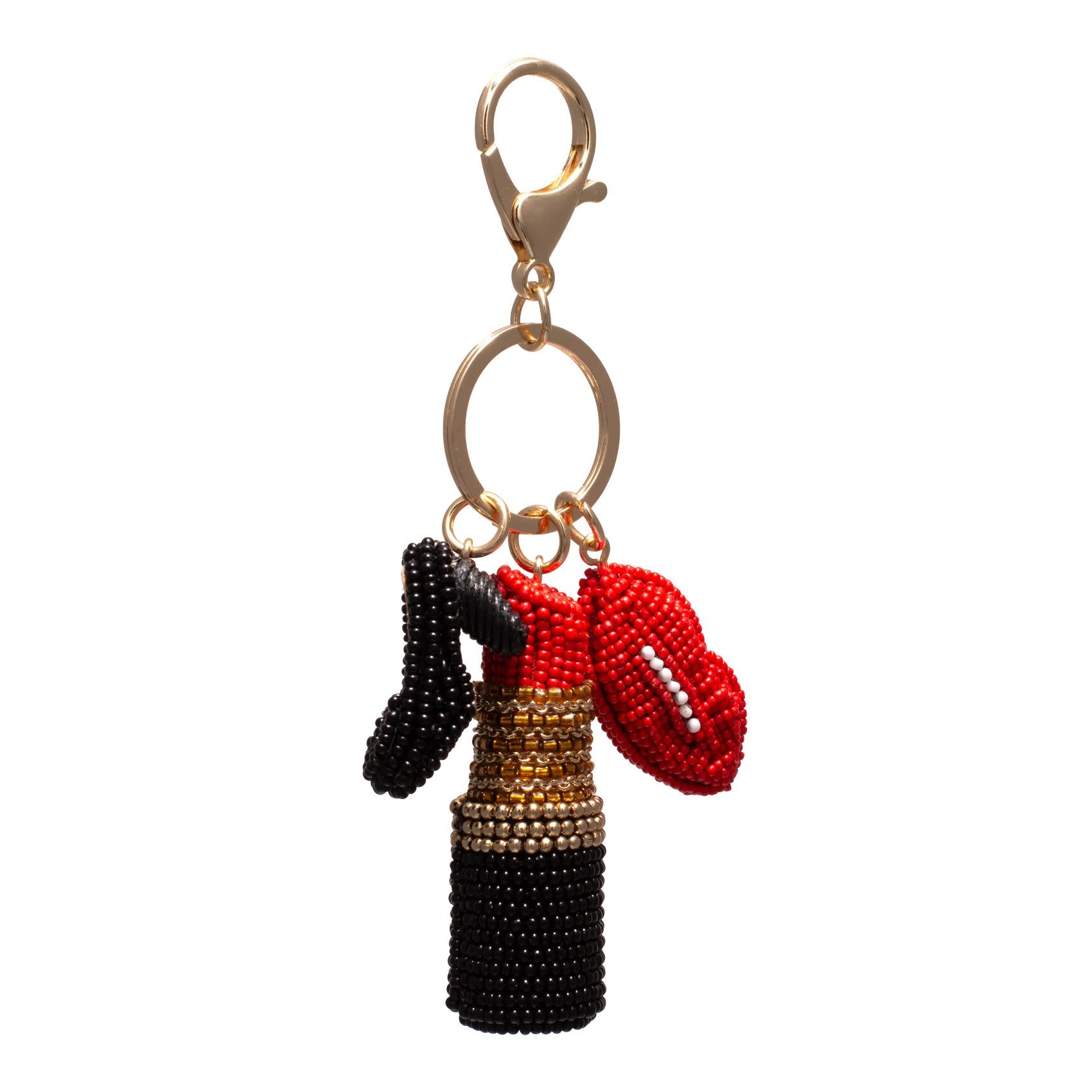 Sleutelhanger Lipstick black/red w/box-4