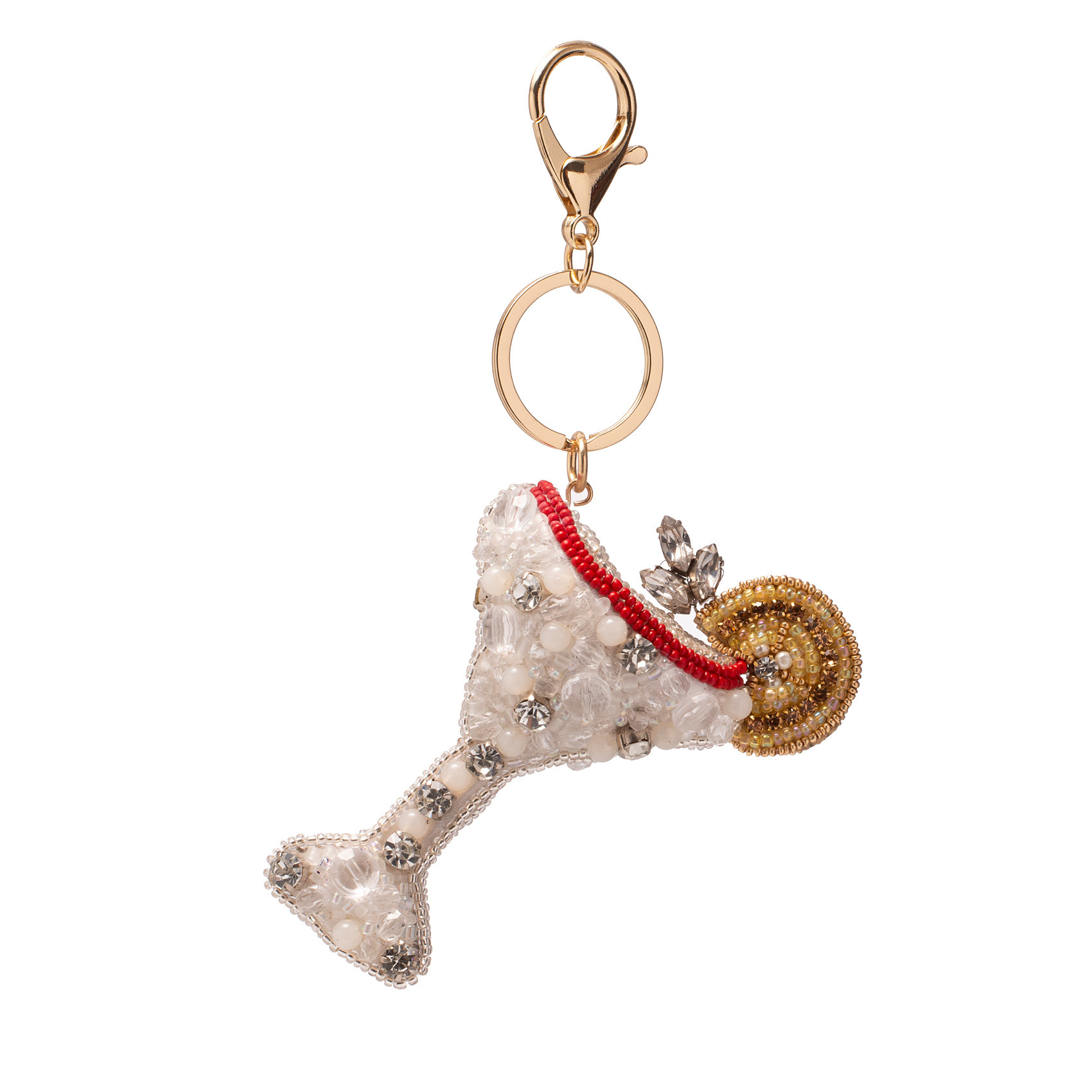 Sleutelhanger Martini glas white w/box-1