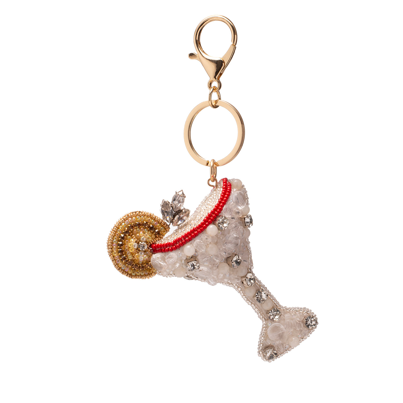 Sleutelhanger Martini glas white w/box-3