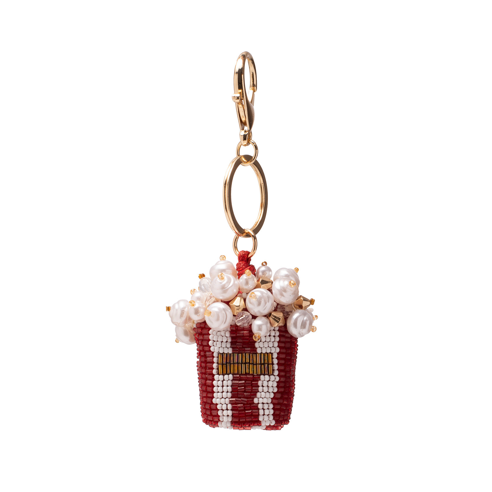 Sleutelhanger Popcorn white/red w/box-1