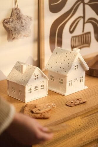 Light house Candy Cane house - 11,8x10,9x13,5cm-3