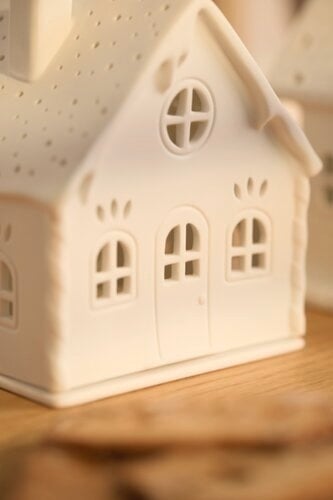 Light house Candy Cane house - 11,8x10,9x13,5cm-4