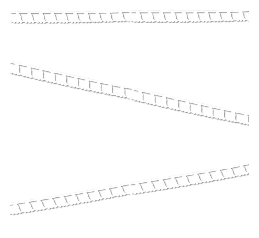 Slinger Klokrand 2,5 meter Wit