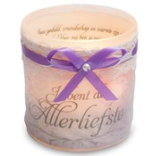 Miko Organza Candle "je bent de allerliefste"