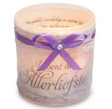 Miko Organza Candle "je bent de allerliefste"