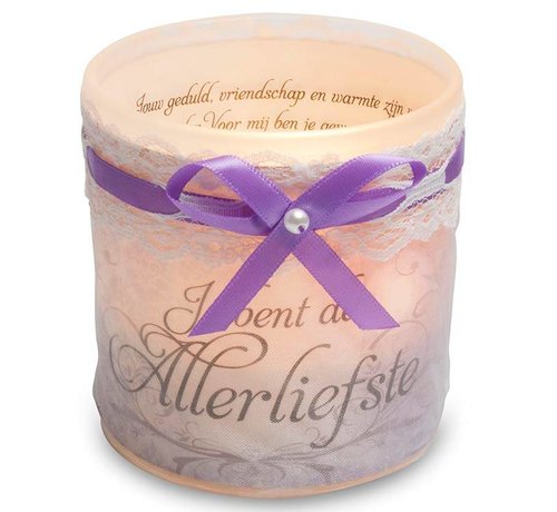 Miko Organza Candle "je bent de allerliefste"