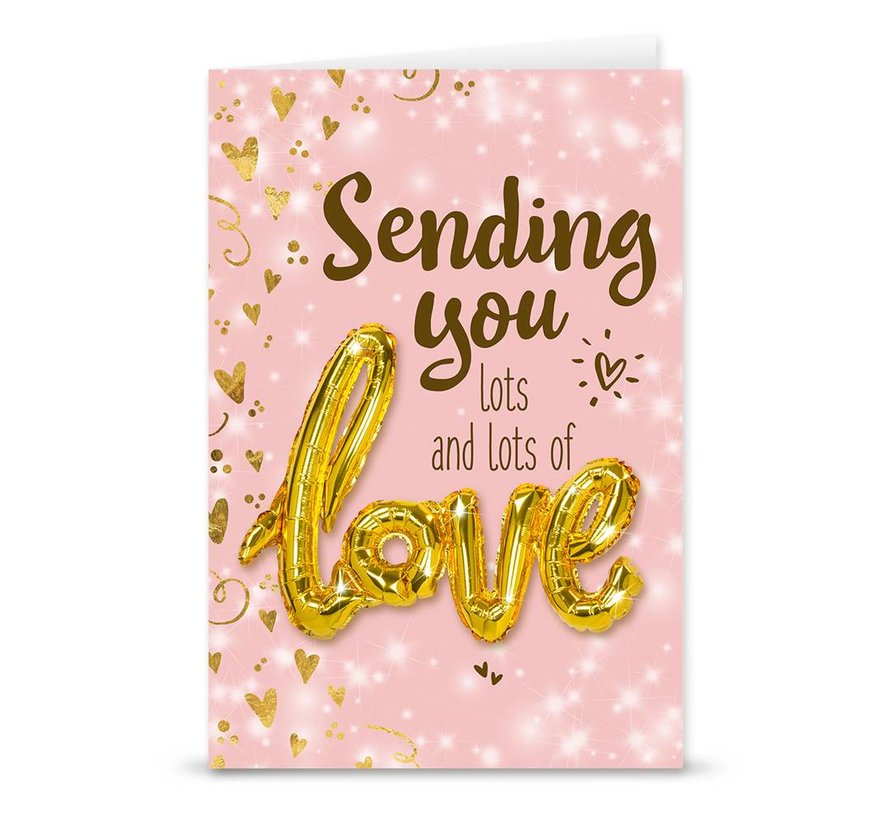 Love ballon /Card "'Sending you"