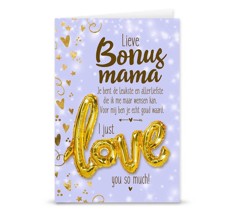 Love ballon "Bonus Mama"