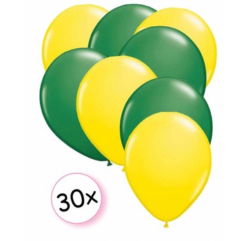 Joni's Winkel Ballonnen Geel & Groen 30 stuks 27 cm