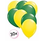 Ballonnen Geel & Groen 30 stuks 27 cm