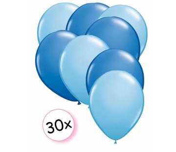 Joni's Winkel Ballonnen Licht blauw & Blauw 30 stuks 27 cm