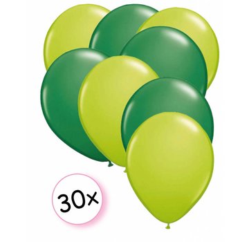 Joni's Winkel Ballonnen Licht groen & Groen 30 stuks 27 cm