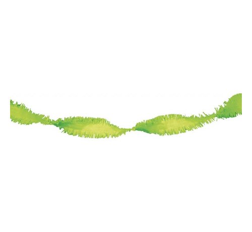 Folat Draaiguirlande Crepe 6 meter limoen groen