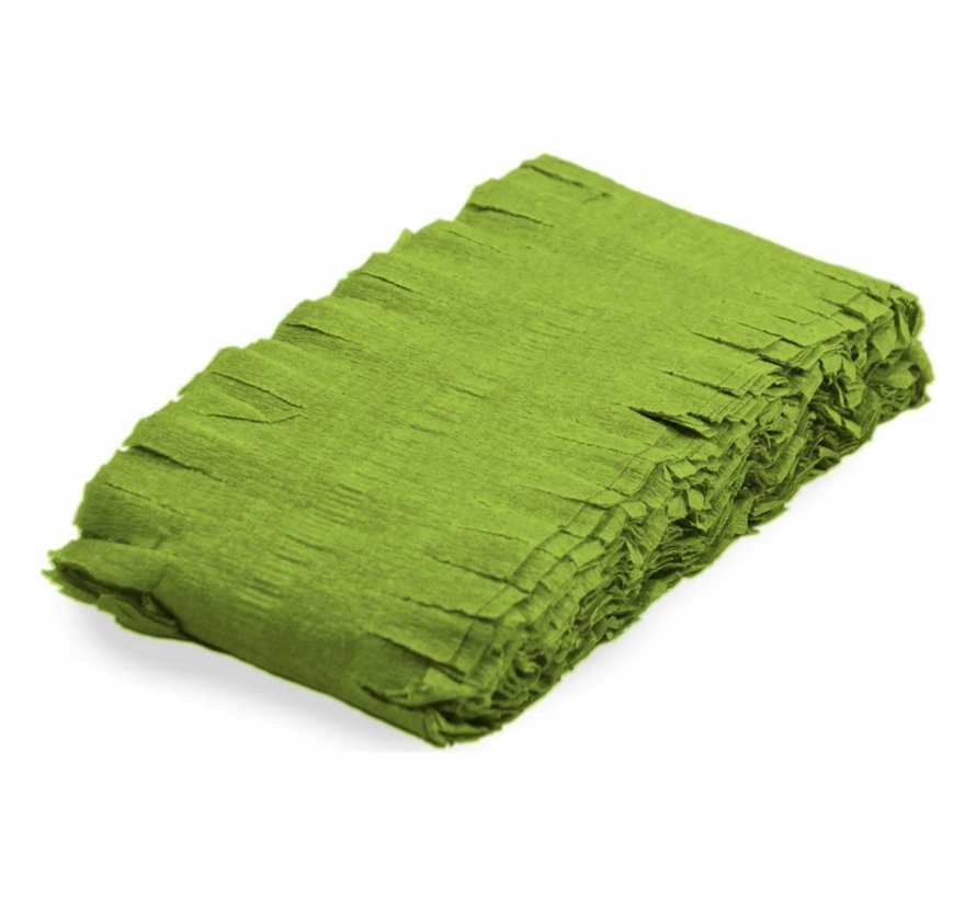 Draaiguirlande Crepe 6 meter limoen groen