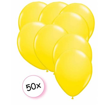 PartyXplosion Ballonnen geel 50 stuks 30 cm