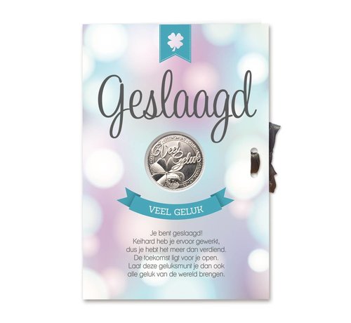 Miko Geluksmunt giftcard "geslaagd"