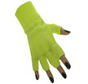 Vingerloze  handschoen fluor geel