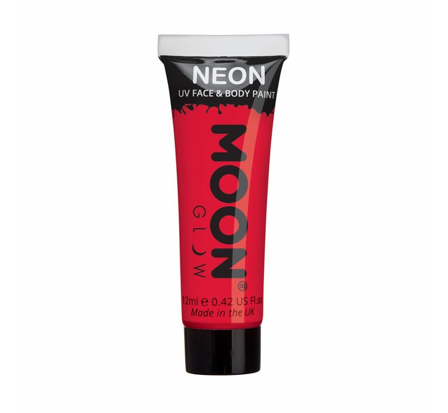 Moon-Glow Neon Face & body paint Rood