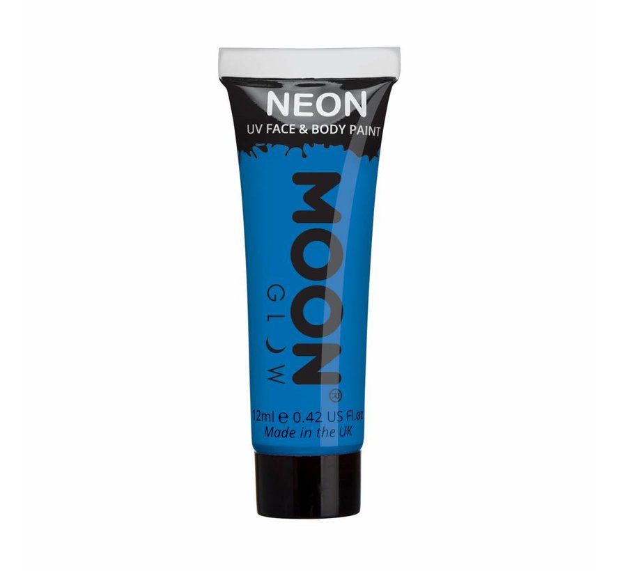 Moon-Glow Neon Face & body paint Blauw