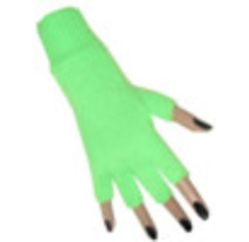 PartyXplosion Vingerloze handschoen fluor groen