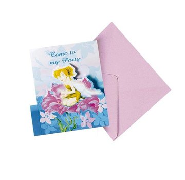 Disney Uitnodiging Disney Fairies 6 stuks