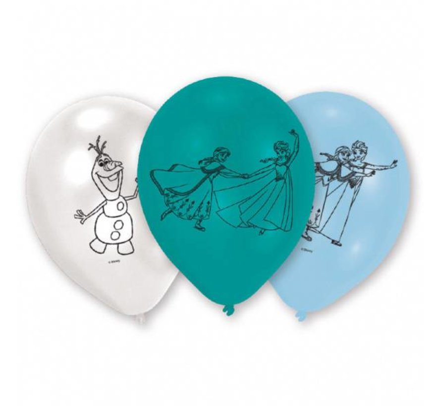Ballonnen Disney's Frozen 23 cm 6 Stuks