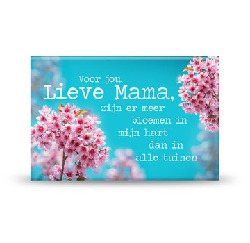 Miko Magneet - Lieve mama - 8 cm - koelkastmagneet