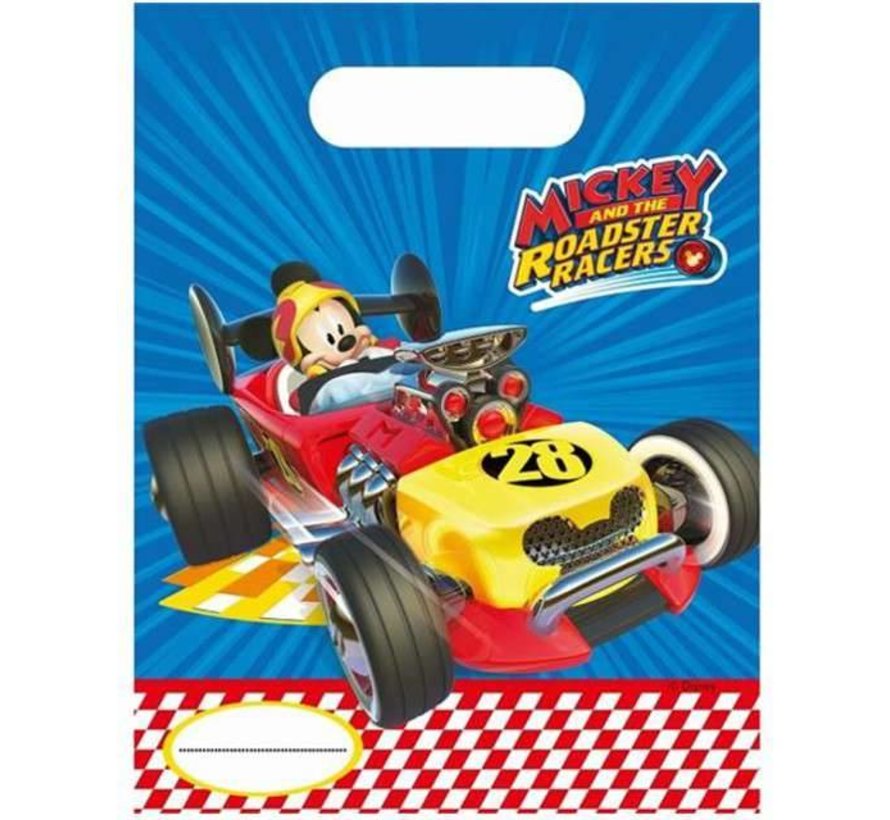 Feestzakjes Mickey an the roadster Racers 6 Stuks