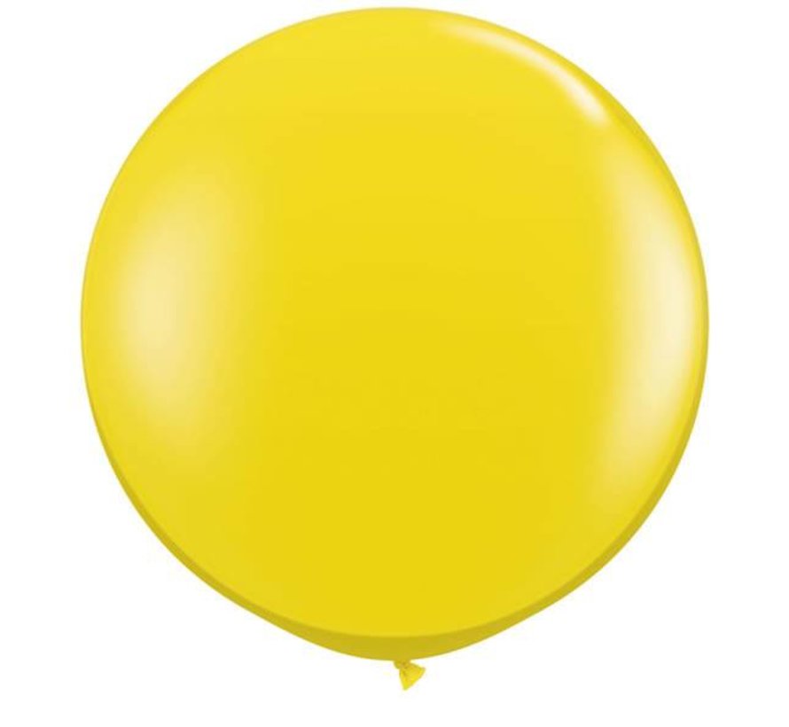 MEGA Topping ballon 80 cm geel