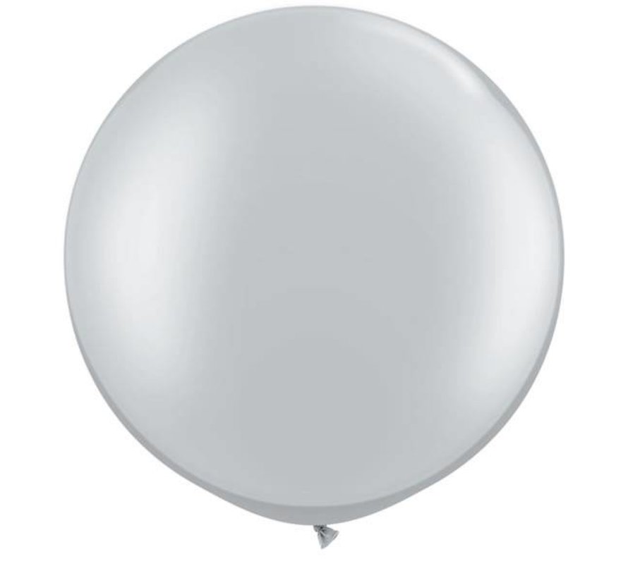 MEGA Topping ballon 80 cm Zilver