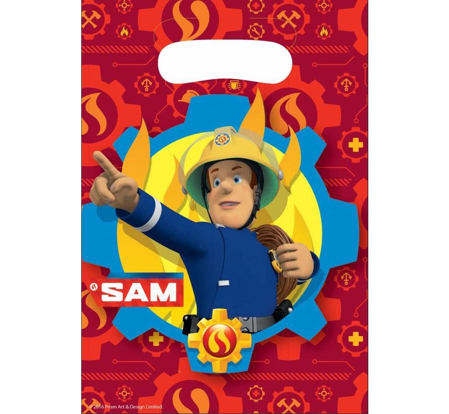 Feestzakjes Brandweerman sam 8 stuks