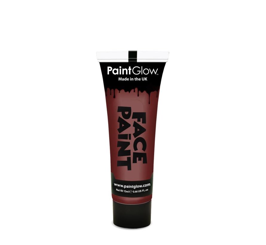 PaintGlow Face & body paint Classic colors bordeaux rood