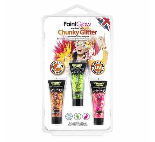 PaintGlow PaintGlow Hangpack Chunky Glitter Carnival Chaos