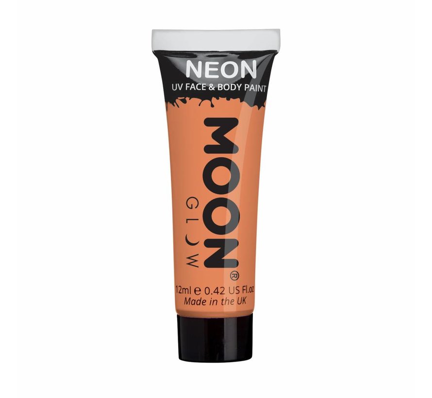 Moon-Glow Neon Face & body paint Pastel Oranje