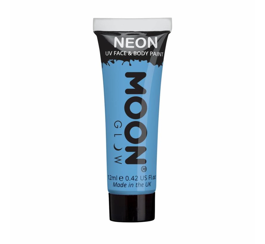 Moon-Glow Neon Face & body paint Pastel Blauw