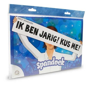 Miko Spandoek ik ben jarig kus me 150x25 cm