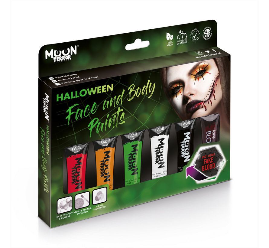 Moon-Terror Halloween Body & Face paint box set