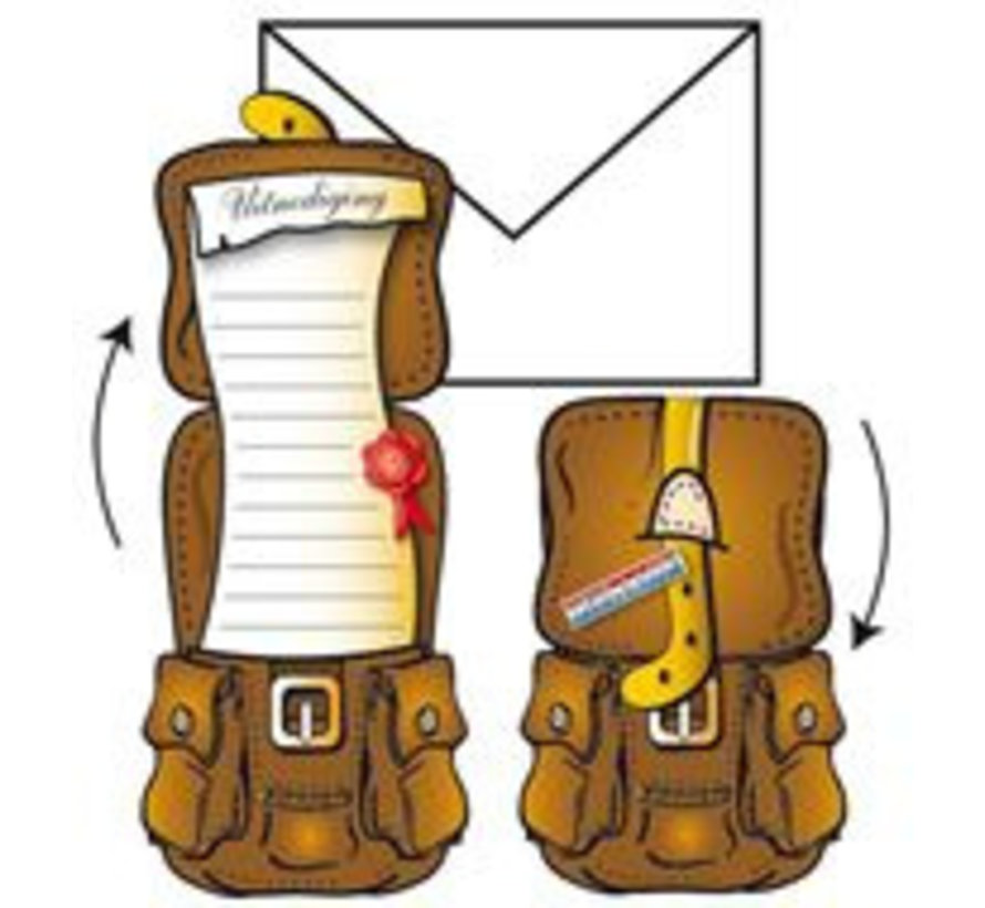 Uitnodigingen Geslaagd 8 Stuks