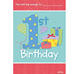 Uitdeelzakje 1st birthday cadeautjes 8 stuks