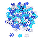 Confetti 40 jaar Blauw/Zilver 14 Gr