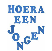 PartyXplosion Foam letters Hoera een jongen