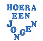 Foam letters Hoera een jongen