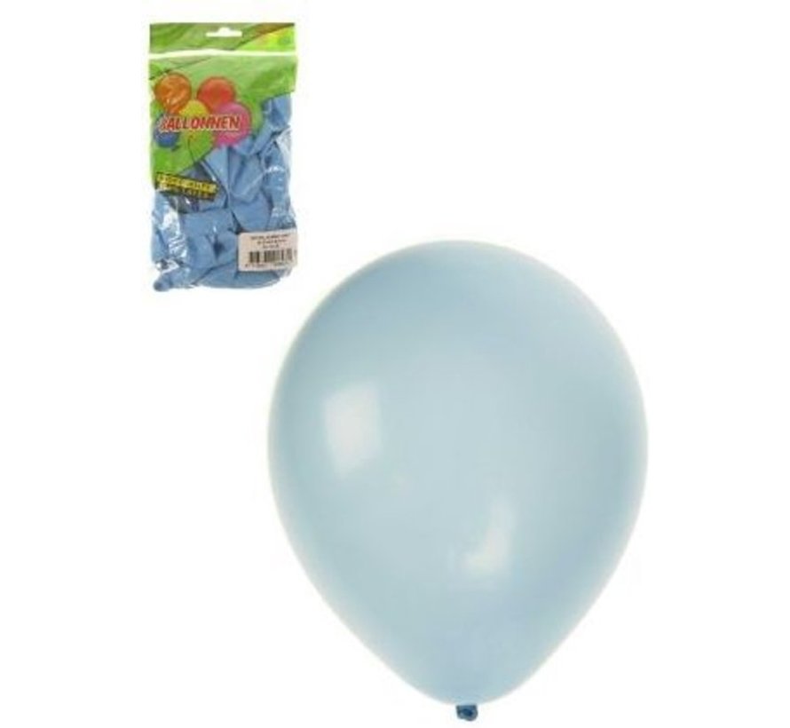 Ballonnen blauw 50 stuks 23 cm