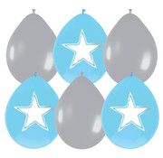 Haza Original Ballonnen beschrijfbaar blauw 6 stuks 30 cm