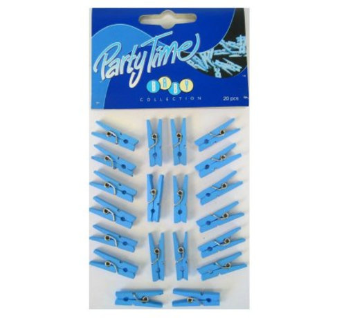 Haza Original Knijpertjes 20 stuks blauw